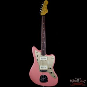 Fender Custom Shop Super Faded 60s Jazzmaster Journeyman Relic Rosewood Aged Fiesta Red - Image 5