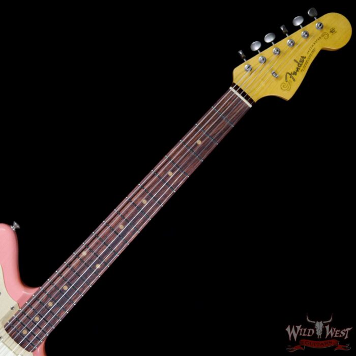 Fender Custom Shop Super Faded 60s Jazzmaster Journeyman Relic Rosewood Aged Fiesta Red - Image 9