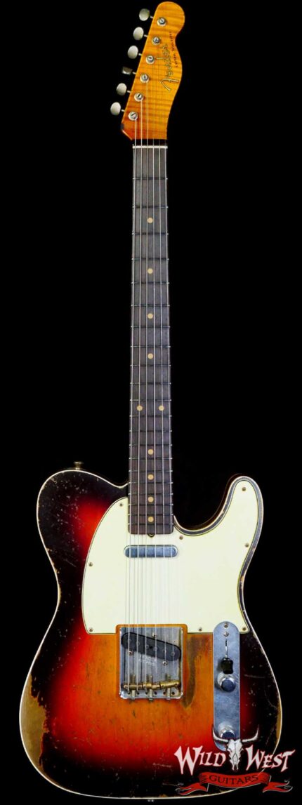 Fender Custom Shop 2022 Winter Event #23 George Ruiz Apprentice Masterbuilt ‘60s Telecaster Custom Brazilian Super Heavy Relic 3-Color Sunburst