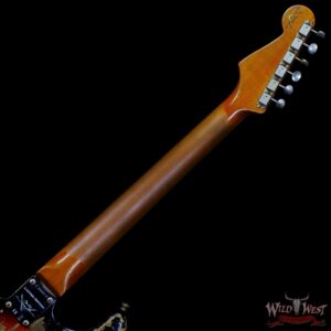 Fender Custom Shop Limited Edition Roasted 1961 Stratocaster AAA Rosewood Slab Board Hand-Wound Pickups Super Heavy Relic Aged 3 Tone Sunburst - Image 5