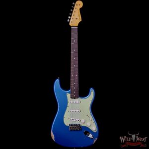 Fender Custom Shop 1962 Stratocaster Hand-Wound Pickups AAA Dark Rosewood Slab Board Relic Lake Placid Blue 7.65 LBS - Image 3