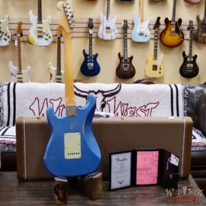 Fender Custom Shop 1962 Stratocaster Hand-Wound Pickups AAA Dark Rosewood Slab Board Relic Lake Placid Blue 7.65 LBS - Image 10