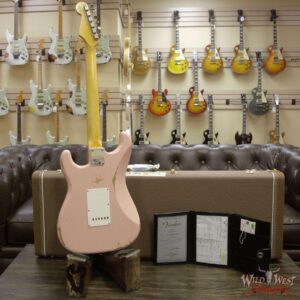 Fender Custom Shop 1962 Stratocaster HSS EVH Pickup Relic Rosewood Fingerboard Shell Pink - Image 7