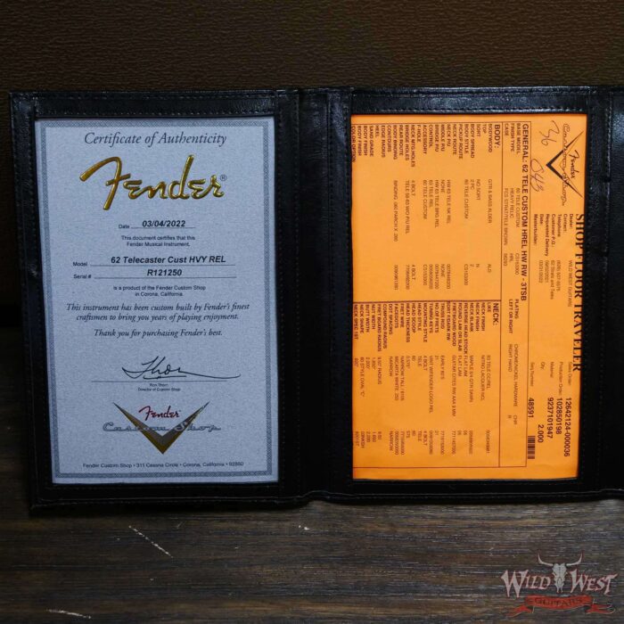 Fender Custom Shop 1962 Telecaster Custom Rosewood Slab Board Hand-Wound Pickups Heavy Relic 3 Tone Sunburst - Image 14