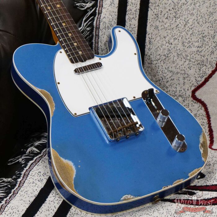 Fender Custom Shop 1962 Telecaster Custom Rosewood Slab Board Hand-Wound Pickups Relic Lake Placid Blue - Image 8