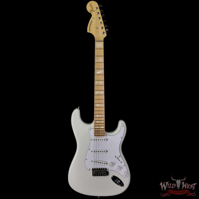 Fender Custom Shop 1969 Stratocaster Maple Board Block Inlay Reverse Headstock Hand-Wound Pickups NOS Olympic White (Blemish) - Image 3