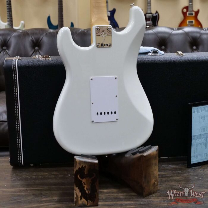 Fender Custom Shop 1969 Stratocaster Maple Board Block Inlay Reverse Headstock Hand-Wound Pickups NOS Olympic White (Blemish) - Image 11