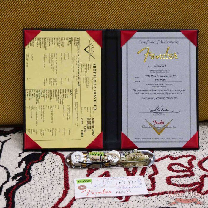 Fender Custom Shop Limited Edition 70th Anniversary Broadcaster (Telecaster) Relic Nocaster Blonde R112540 - Image 12
