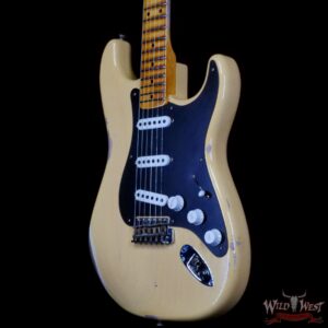 Fender Custom Shop Limited Edition 70th Anniversary 1954 Stratocaster Relic Nocaster Blonde with Black Pickguard 7.50 LBS - Image 2