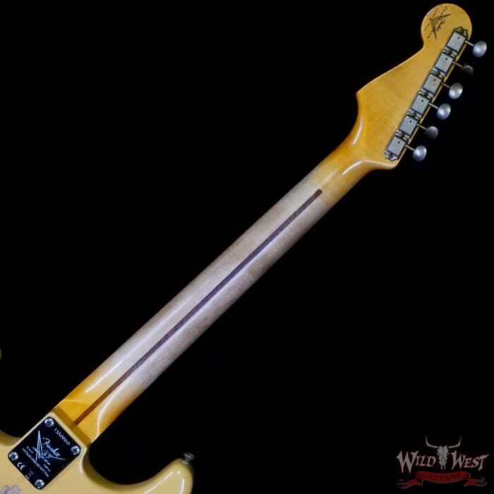 Fender Custom Shop Limited Edition 70th Anniversary 1954 Stratocaster Relic Nocaster Blonde with Black Pickguard 7.50 LBS - Image 5