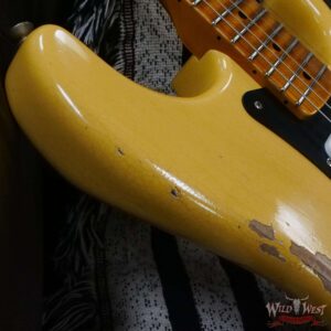 Fender Custom Shop Limited Edition 70th Anniversary 1954 Stratocaster Relic Nocaster Blonde with Black Pickguard 7.50 LBS - Image 9