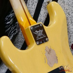 Fender Custom Shop Limited Edition 70th Anniversary 1954 Stratocaster Relic Nocaster Blonde with Black Pickguard 7.50 LBS - Image 13