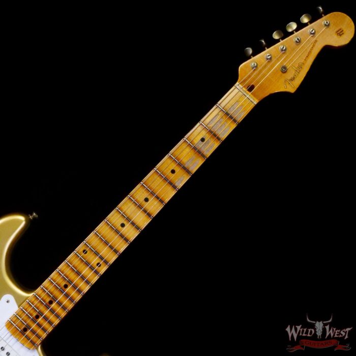 Fender Custom Shop Limited Edition 70th Anniversary 1954 Hardtail Stratocaster Relic Aztec Gold 7.30 LBS - Image 4