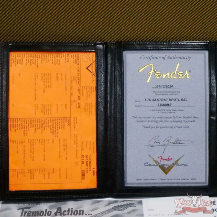 Fender Custom Shop Limited Edition 70th Anniversary 1954 Hardtail Stratocaster Relic Aztec Gold 7.30 LBS - Image 14