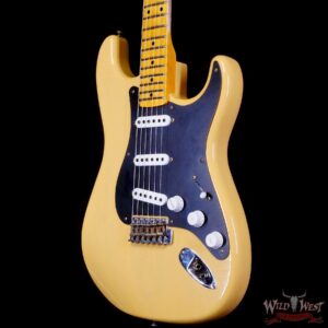 Fender Custom Shop Limited Edition 70th Anniversary 1954 Stratocaster Journeyman Relic Nocaster Blonde with Black Pickguard 7.50 LBS - Image 2