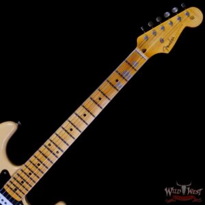 Fender Custom Shop Limited Edition 70th Anniversary 1954 Stratocaster Journeyman Relic Nocaster Blonde with Black Pickguard 7.50 LBS - Image 4