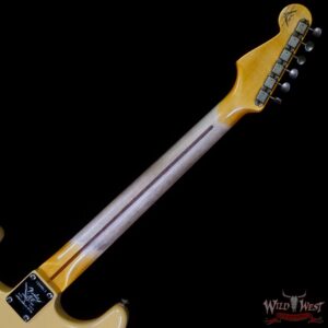 Fender Custom Shop Limited Edition 70th Anniversary 1954 Stratocaster Journeyman Relic Nocaster Blonde with Black Pickguard 7.50 LBS - Image 5