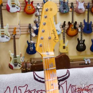Fender Custom Shop Limited Edition 70th Anniversary 1954 Stratocaster Journeyman Relic Nocaster Blonde with Black Pickguard 7.50 LBS - Image 7