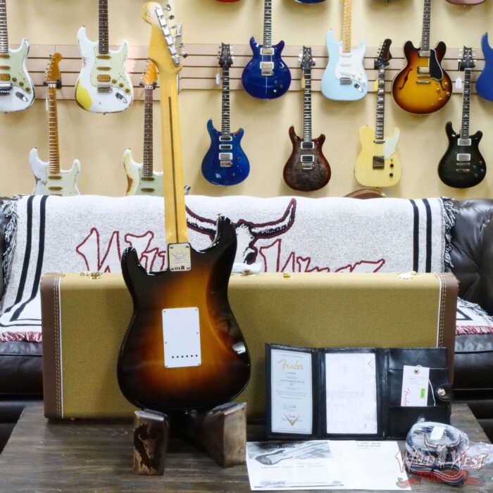 Fender Custom Shop Limited Edition 70th Anniversary 1954 Stratocaster TCP Time Capsule Package Wide Fade 2 Tone Sunburst 7.75 LBS - Image 9