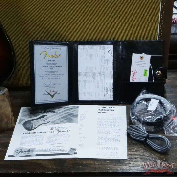 Fender Custom Shop Limited Edition 70th Anniversary 1954 Stratocaster TCP Time Capsule Package Wide Fade 2 Tone Sunburst 7.75 LBS - Image 14