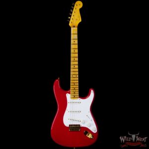 Fender Custom Shop Limited Edition 70th Anniversary 1954 Hardtail Stratocaster Journeyman Relic Dakota Red with Gold Hardware 6.90 LBS - Image 3