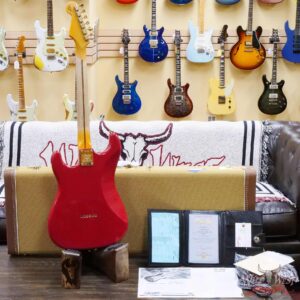 Fender Custom Shop Limited Edition 70th Anniversary 1954 Hardtail Stratocaster Journeyman Relic Dakota Red with Gold Hardware 6.90 LBS - Image 10