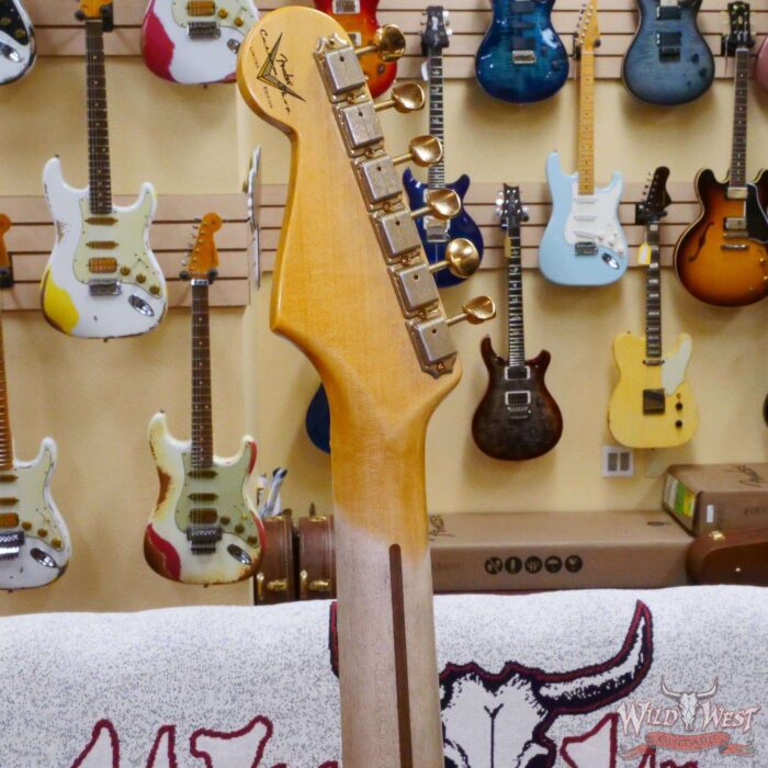 Fender Custom Shop Limited Edition 70th Anniversary 1954 Hardtail Stratocaster Journeyman Relic Dakota Red with Gold Hardware 6.90 LBS - Image 11
