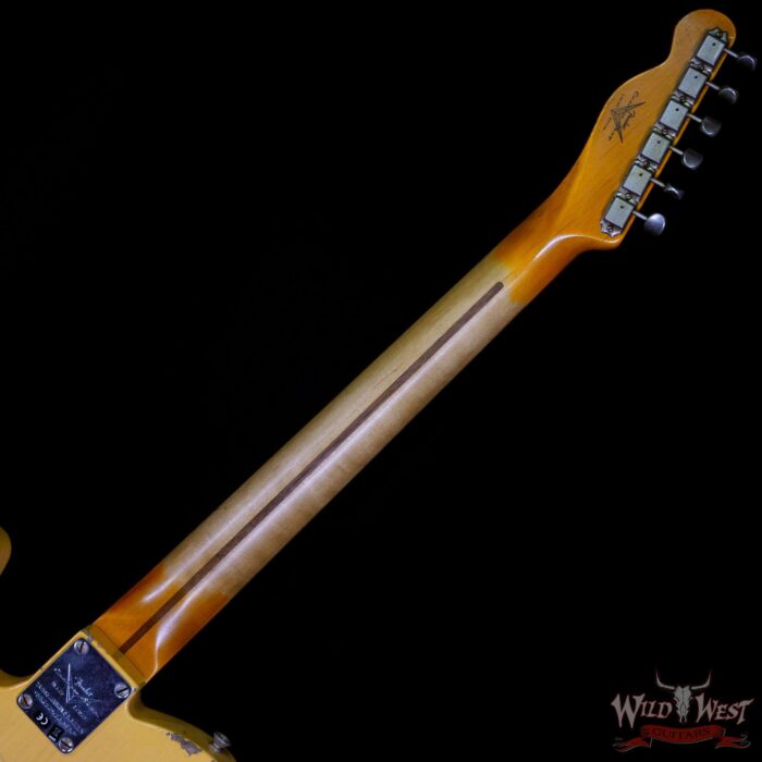 Fender Custom Shop 70th Anniversary Broadcaster Heavy Relic Aged Nocaster Blonde Hand-Wound Pickups R106066 - Image 5