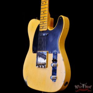 Fender Custom Shop Limited 70th Anniversary Broadcaster (Telecaster) Relic Nocaster Blonde 7.05 LBS - Image 2