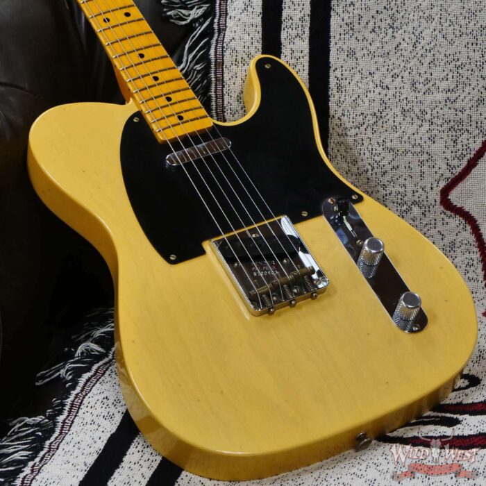 Fender Custom Shop Limited Edition 70th Anniversary Broadcaster (Telecaster) Journeyman Relic Nocaster Blonde R100903 - Image 8