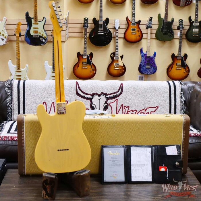 Fender Custom Shop Limited Edition 70th Anniversary Broadcaster (Telecaster) Journeyman Relic Nocaster Blonde R100903 - Image 9
