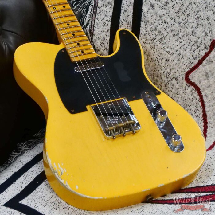 Fender Custom Shop Limited Edition 70th Anniversary Broadcaster (Telecaster) Relic Nocaster Blonde R113501 - Image 8