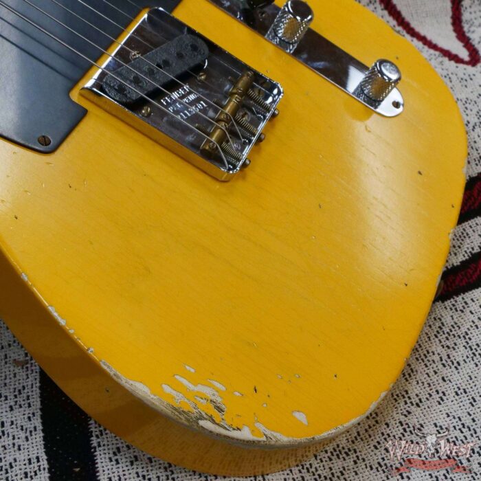 Fender Custom Shop Limited Edition 70th Anniversary Broadcaster (Telecaster) Relic Nocaster Blonde R113501 - Image 9