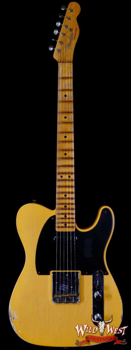Fender Custom Shop Limited Edition 70th Anniversary Broadcaster (Telecaster) Relic Nocaster Blonde R113501
