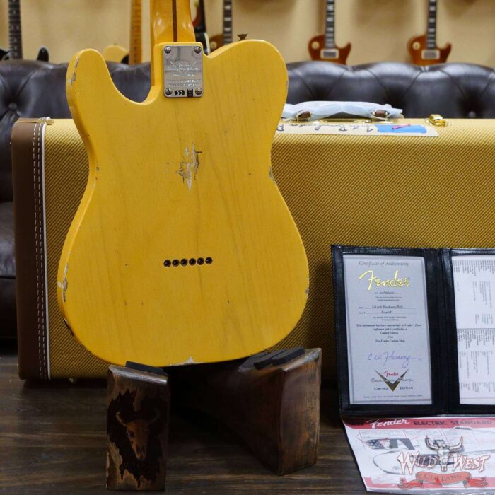 Fender Custom Shop Limited Edition 70th Anniversary Broadcaster (Telecaster) Relic Nocaster Blonde R104608 - Image 12