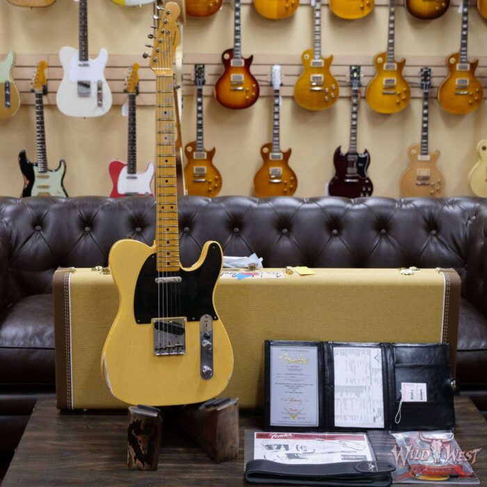 Fender Custom Shop Limited Edition 70th Anniversary Broadcaster (Telecaster) Relic Nocaster Blonde R105959 - Image 6