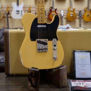 Fender Custom Shop Limited Edition 70th Anniversary Broadcaster (Telecaster) Relic Nocaster Blonde R105959 - Image 8