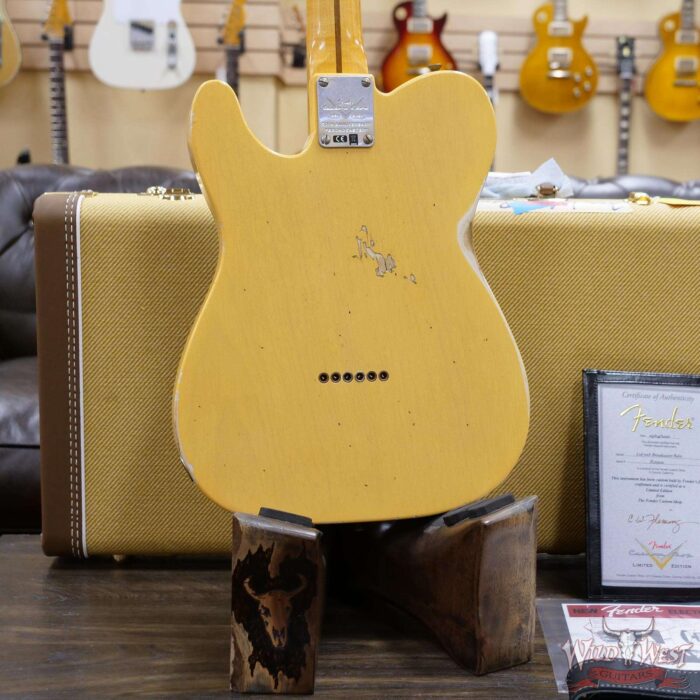 Fender Custom Shop Limited Edition 70th Anniversary Broadcaster (Telecaster) Relic Nocaster Blonde R105959 - Image 12
