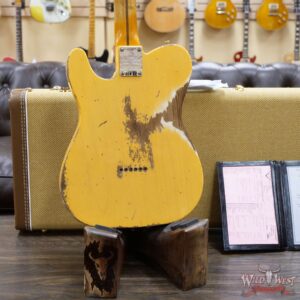Fender Custom Shop 70th Anniversary Broadcaster Heavy Relic Aged Nocaster Blonde Hand-Wound Pickups R105823 - Image 11