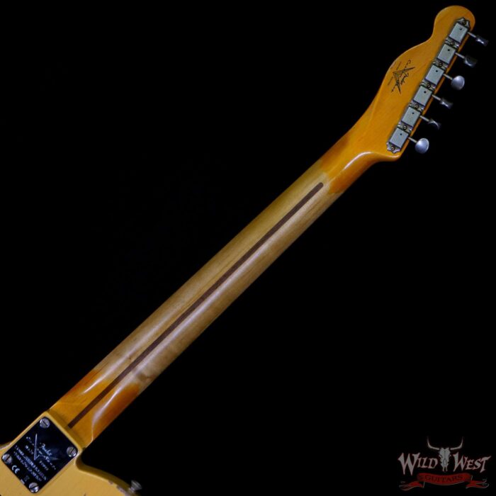 Fender Custom Shop 70th Anniversary Broadcaster Heavy Relic Aged Nocaster Blonde Hand-Wound Pickups R105823 - Image 5