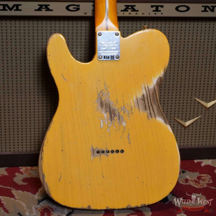 Fender Custom Shop 70th Anniversary Broadcaster Heavy Relic Aged Nocaster Blonde Hand-Wound Pickups R105842 - Image 11