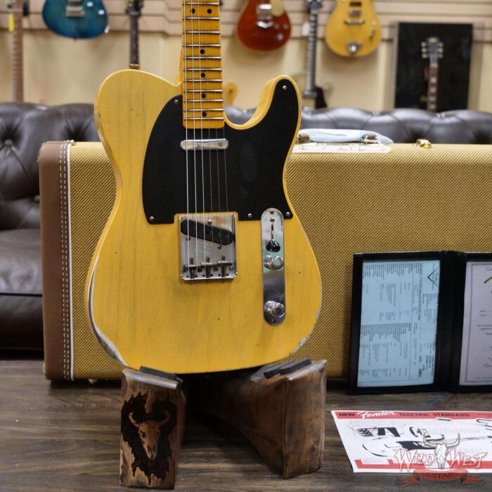 Fender Custom Shop Limited Edition 70th Anniversary Broadcaster (Telecaster) Relic Nocaster Blonde R108899 - Image 8