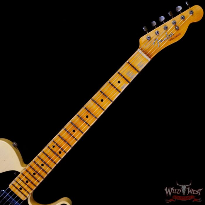 Fender Custom Shop Limited Edition 70th Anniversary Broadcaster (Telecaster) Journeyman Relic Nocaster Blonde 7.00 LBS - Image 4