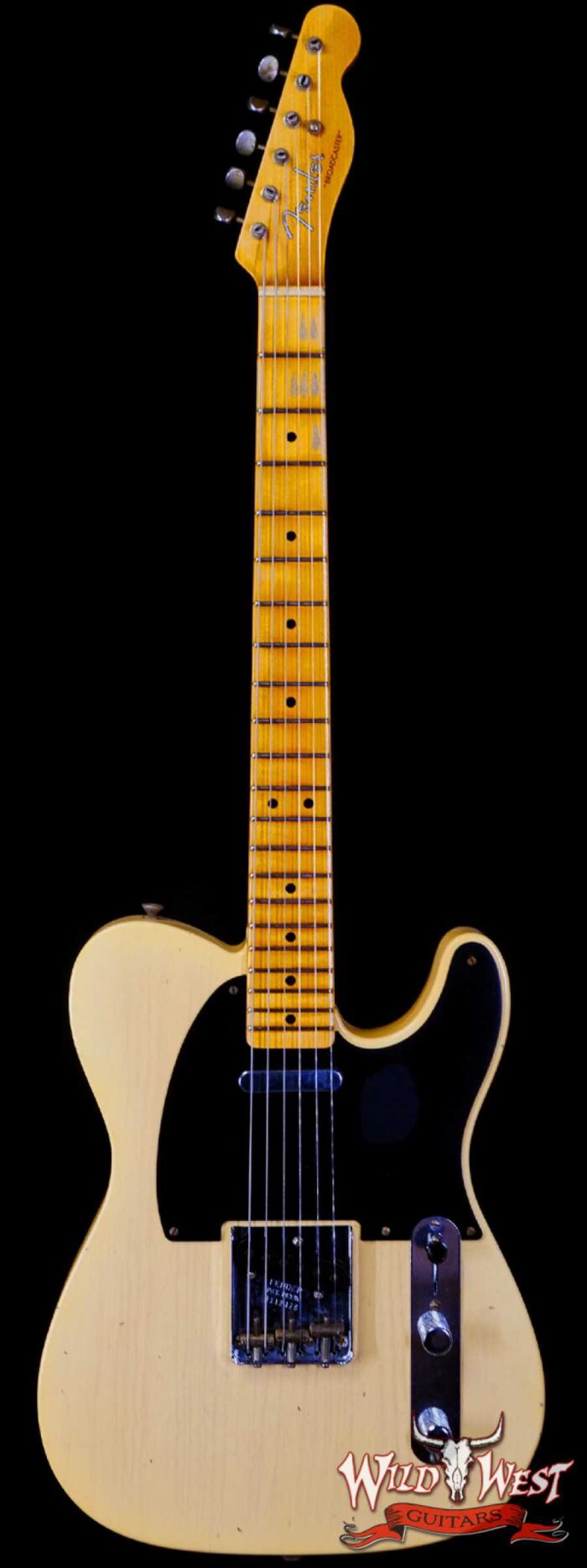 Fender Custom Shop Limited Edition 70th Anniversary Broadcaster (Telecaster) Journeyman Relic Nocaster Blonde 7.00 LBS - Image 1