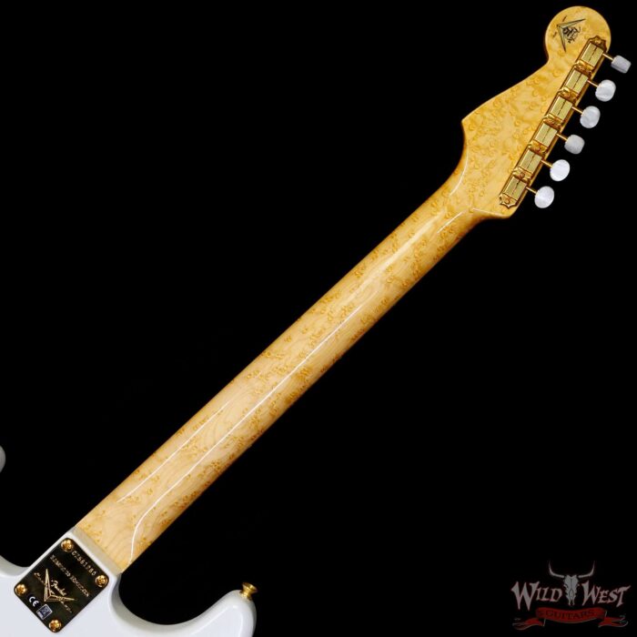Fender Custom Shop Limited Edition 75th Anniversary Stratocaster 5A Birdseye Maple Neck Rosewood Fingerboard NOS Diamond White Pearl - Image 5