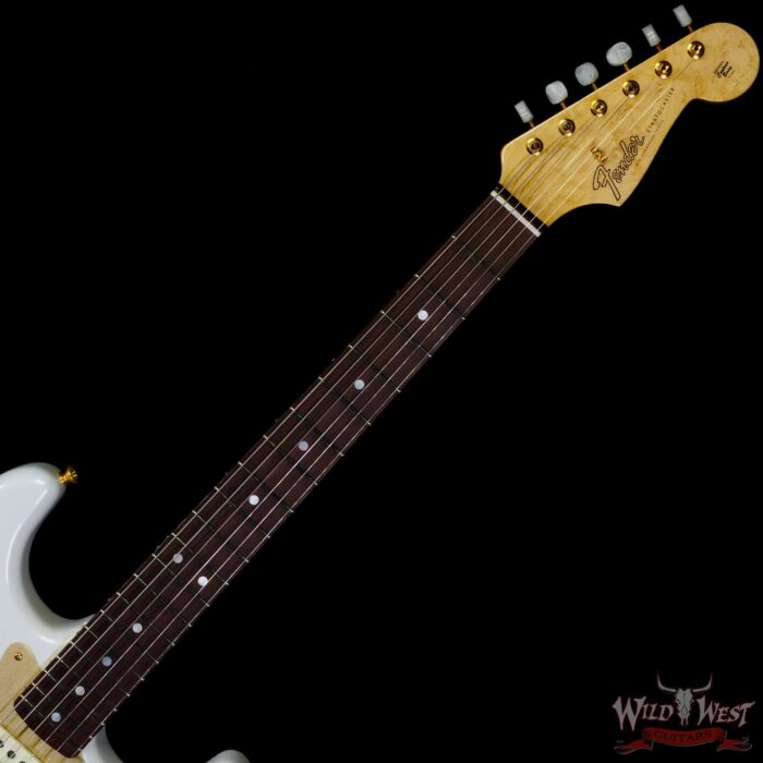 Fender Custom Shop Limited Edition 75th Anniversary Stratocaster 5A Birdseye Maple Neck Rosewood Fingerboard NOS Diamond White Pearl - Image 4