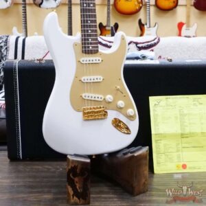 Fender Custom Shop Limited Edition 75th Anniversary Stratocaster 5A Birdseye Maple Neck Rosewood Fingerboard NOS Diamond White Pearl - Image 9