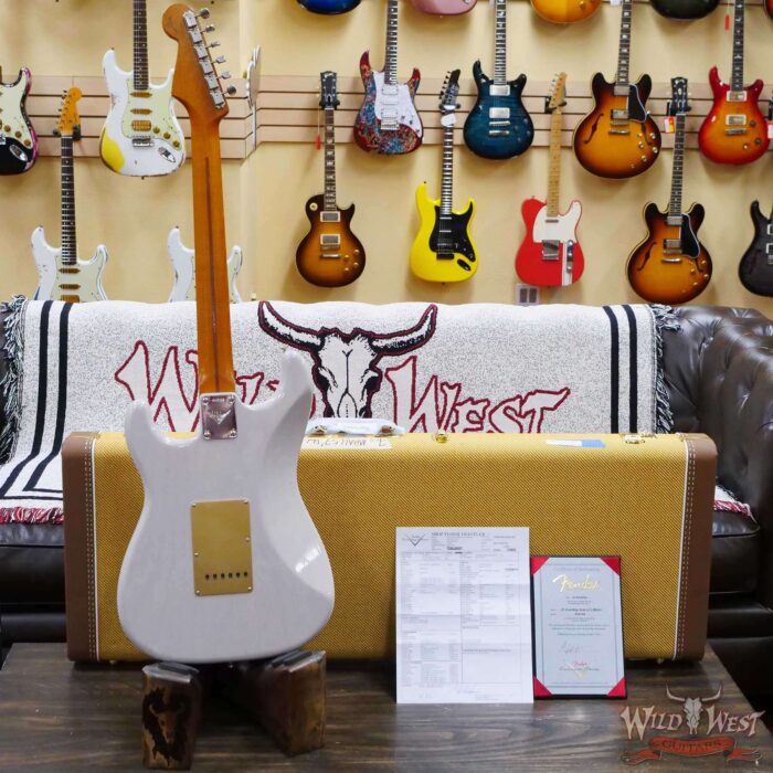 Fender Custom Shop Andy Hicks Masterbuilt 1957 Dual-Mag Stratocaster Josefina Hand-Wound Pickups Lush Closet Classic Dirty White Blonde - Image 10
