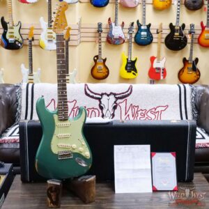 Fender Custom Shop Andy Hicks Masterbuilt 1964 Stratocaster Brazilian Rosewood Board Josefina Hand-Wound Pickups Joueneyman Relic Sherwood Green Metallic - Image 6