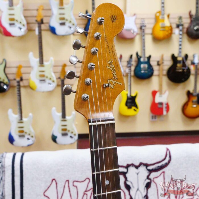 Fender Custom Shop Andy Hicks Masterbuilt 1964 Stratocaster Brazilian Rosewood Board Josefina Hand-Wound Pickups Joueneyman Relic Sherwood Green Metallic - Image 7